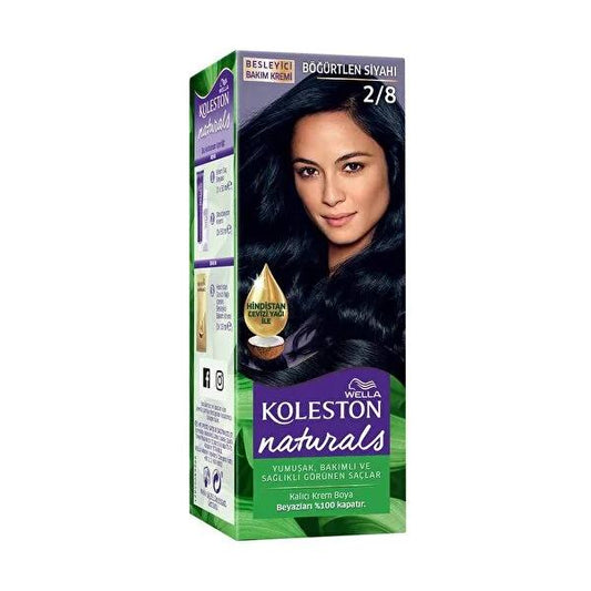 Koleston Naturals Blackberry Black Hair Dye: Long Lasting Color & Grey Coverage + Coconut Oil for Healthy Hair