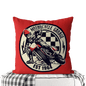 Motorcycle-Themed Double-Sided Square Pillow