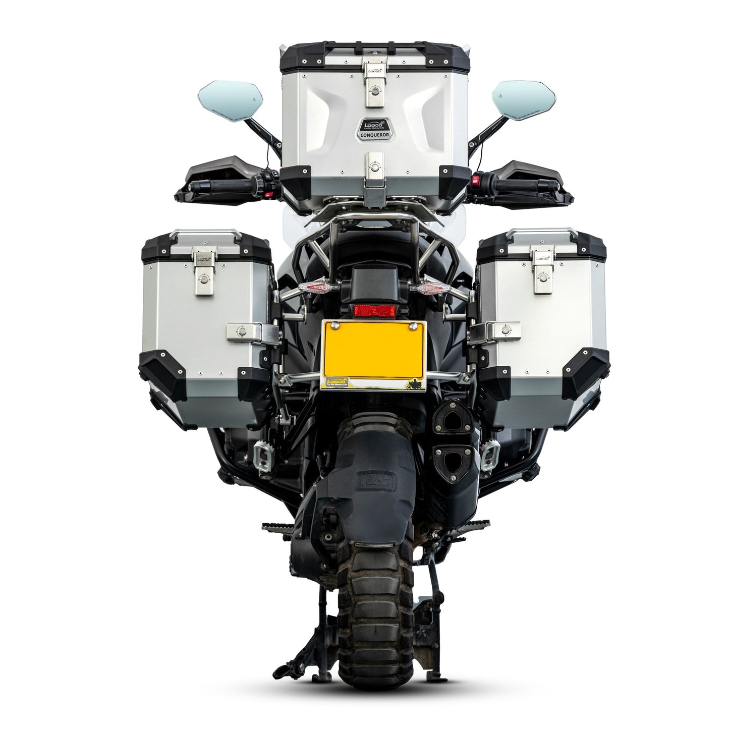 LOBOO CONQUEROR Aluminum Cases & Racks Set for BMW R1300GS / R1300GS Adventure