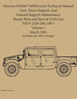 Humvee HMMV M998 series Technical Manual Unit, Direct Support And General Support Maintenance Repair Parts and Special Tools List TM 9-2320-280-24P-1 - Paperback
