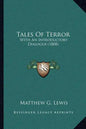Tales Of Terror: With An Introductory Dialogue (1808) - Paperback