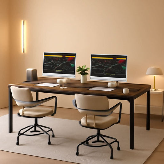 78 Inch Extra Long Two Person Computer Desk For Home Office