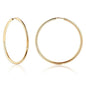 14K Gold 2mm Endless Hoop Earrings