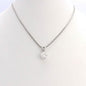 14K White Gold 1Ct Round European Cut Solitaire Diamond Pendant Necklace