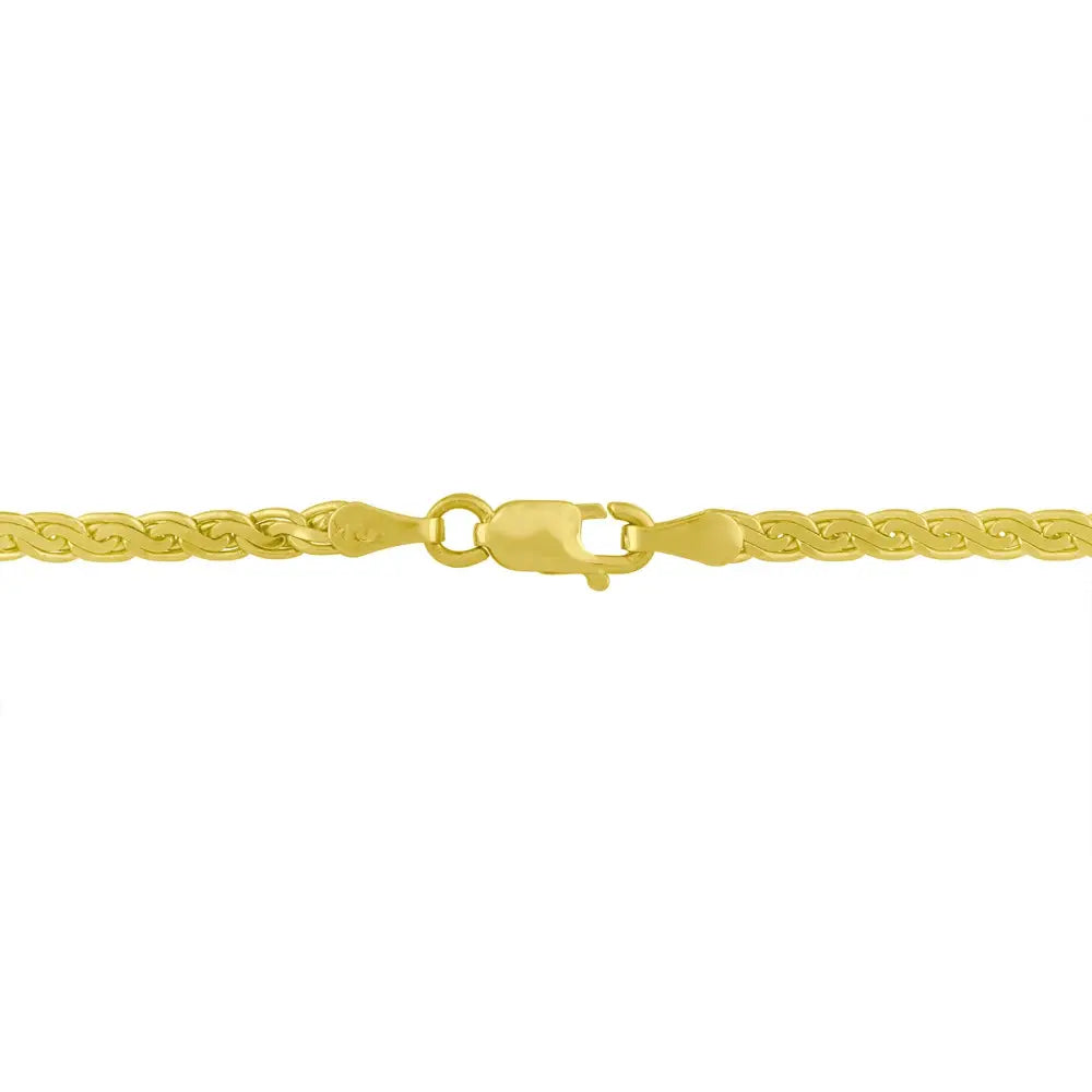 1/4 Cttw Princess Cut Diamond V-Shape Pendant in 14K Two-Tone Gold