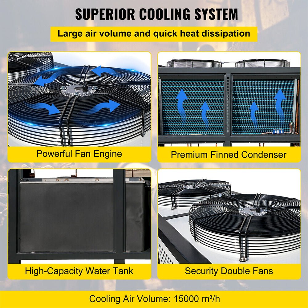 Smart Air-Cooled SS Industrial Water Chiller With LCD Display (SAK26458)