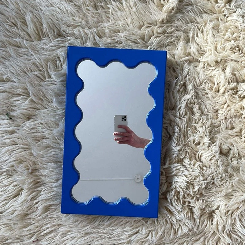 New Square Wave Pattern Vanity Mirror Wall Mirror Entryway Mirror