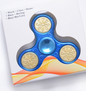 Gold-plated  fingertip gyro decompression toy sequin plastic printing