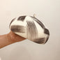 Simple graffiti brush color female wool felt hat