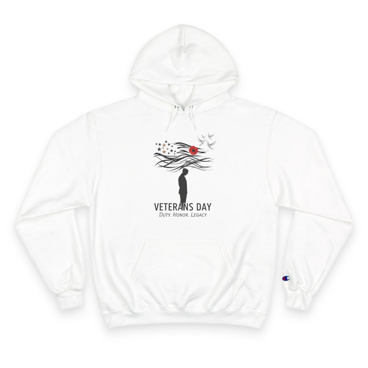 Veterans Day Champion Hoodie, Cozy Hoodie, Gift for Veterans, Memorial Day Apparel, Support Our Troops