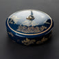 Porcelain Hand-painted Gilded Pu'er Tea Cake Caddy (Two-Piece)