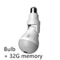 Bulb lamp wifi ip camera 1080p wireless Panoramic 360 fish eye 2mp smart home security lighting cctv surveillance ip cameras