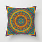Ethnic style mandala pattern religious ceremony belief polyester pillowcase