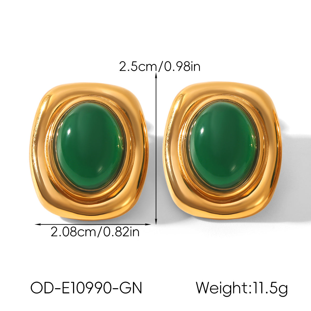 Vintage Personalized Non-fading Titanium Steel Earrings For Women