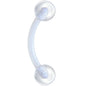 Bioplast Cool Clear Eyebrow Ring