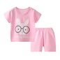 Short sleeved shorts suit