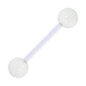 Bioplast Glacier Glow In The Dark Barbell Tongue Ring