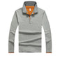 Men's Long Sleeve Business Plus Size POLO Shirt