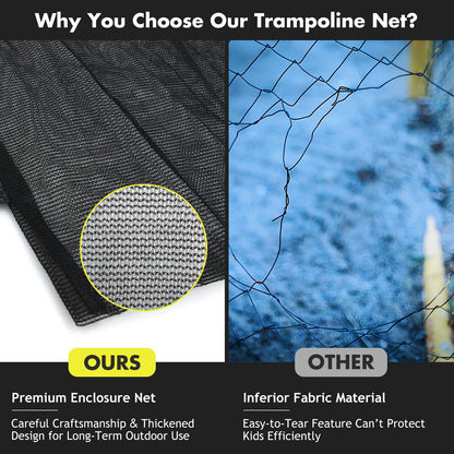 15/16 Feet Trampoline Replacement Safety Net-15 ft