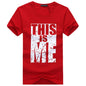 Men's  Plus Size Youth Half-Sleeved T-Shirt
