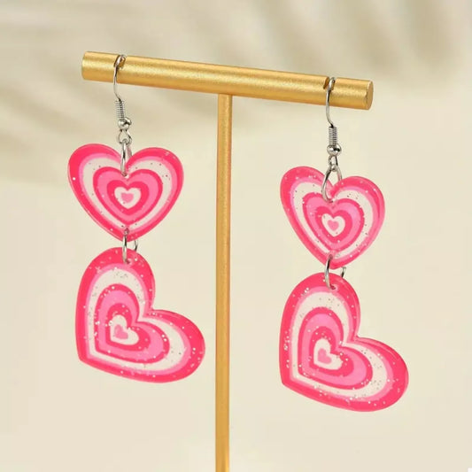 Heart Dangle Earrings