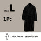 Unisex Extra Warm Coral Fleece Bathrobe Mens and Women Adult Robes for Your Bathroom Bath Towel Bedroom Shawl Collar Robes, Valentines gift for lovers