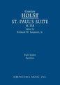 St. Paul's Suite, H.118: Full score - Paperback