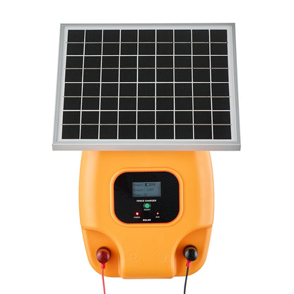 Solar Electric Fence Charger 0.3J 8kV for Livestock 1.86 Miles