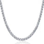 16" 20Ct Diamond Tennis Necklace 14k White Gold Lab Grown