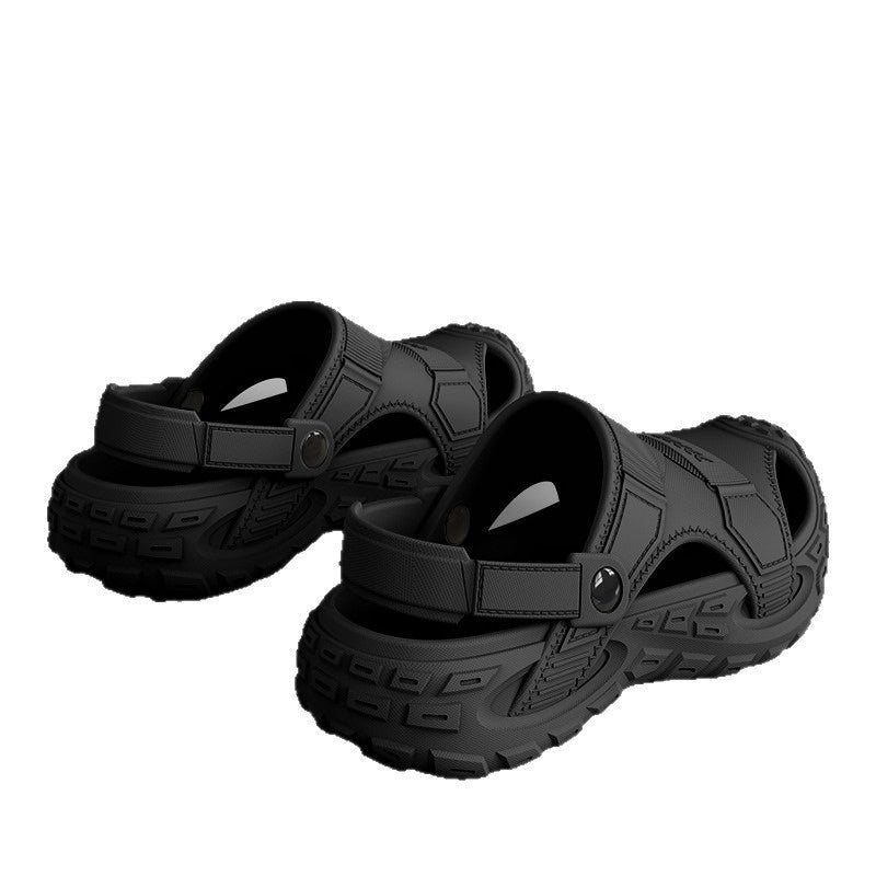 Summer Outdoor Non-slip Soft-soled Closed-toe Half-slippers
