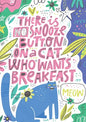 There is No Snooze Button on a Cat Who Wants Breakfast (Bullet Journal): Medium A5 - 5.83X8.27 - Paperback