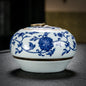 Blue & White Porcelain Tea Caddy – Sealed Ceramic Tea Storage Jar (Multiple Designs)