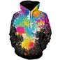 3D Plus Size Men's Fall Winter Hooded Sweater