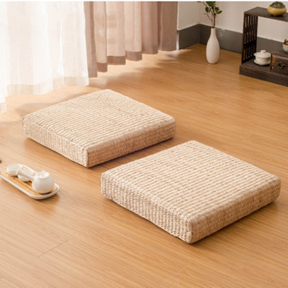 Tatami Straw Woven Meditation Cushion