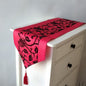 Modern Chinese Imitation Silk Table Runner