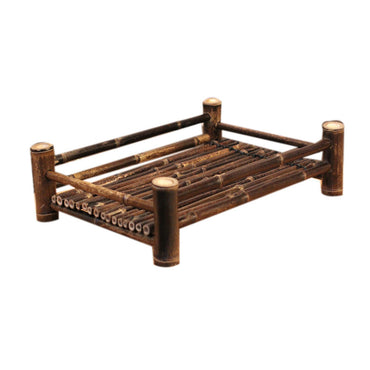 Handmade Purple Bamboo Cup Holder or Tray