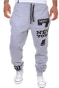 Number 7 Printed Letter Bouquet Foot Pants