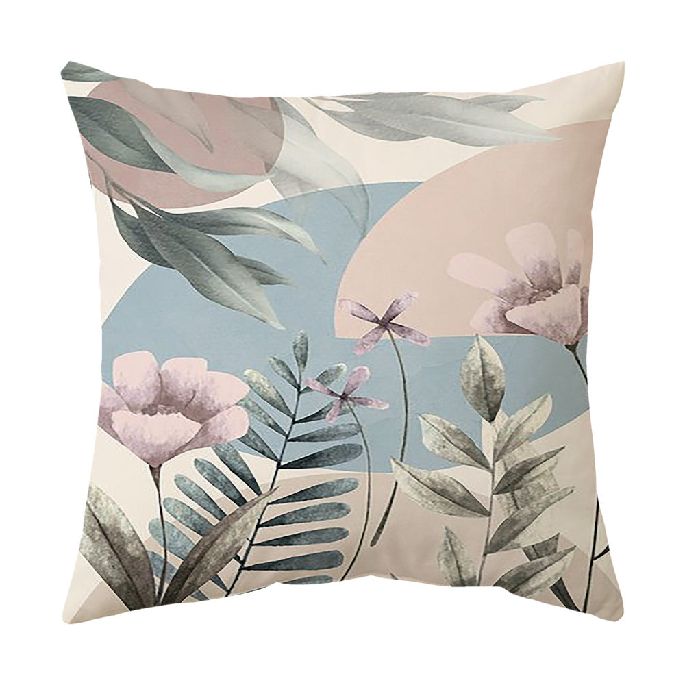 Living Room Sofa Cover Pillowcase Bay Window Cushion Peach Skin