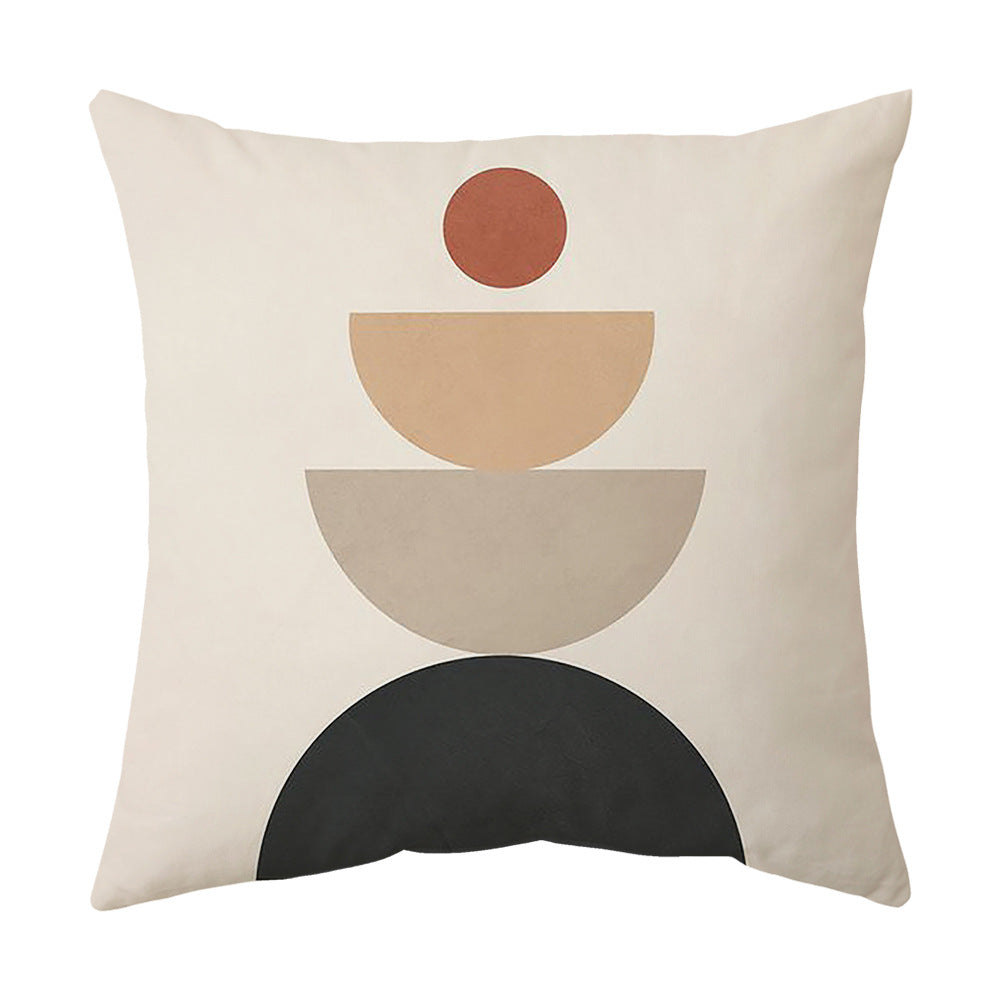 Living Room Sofa Cover Pillowcase Bay Window Cushion Peach Skin