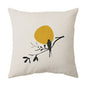 Living Room Sofa Cover Pillowcase Bay Window Cushion Peach Skin
