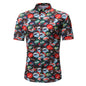 New Product Youth Shirt Men's Casual Short-sleeved Letter Printed Shirt