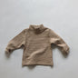 Children's Semi-turtleneck Worsted Cotton T-shirt