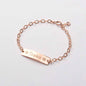 Personalized Engraving Children's Adjustable Stainless Steel Letter Bracelet