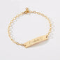 Personalized Engraving Children's Adjustable Stainless Steel Letter Bracelet
