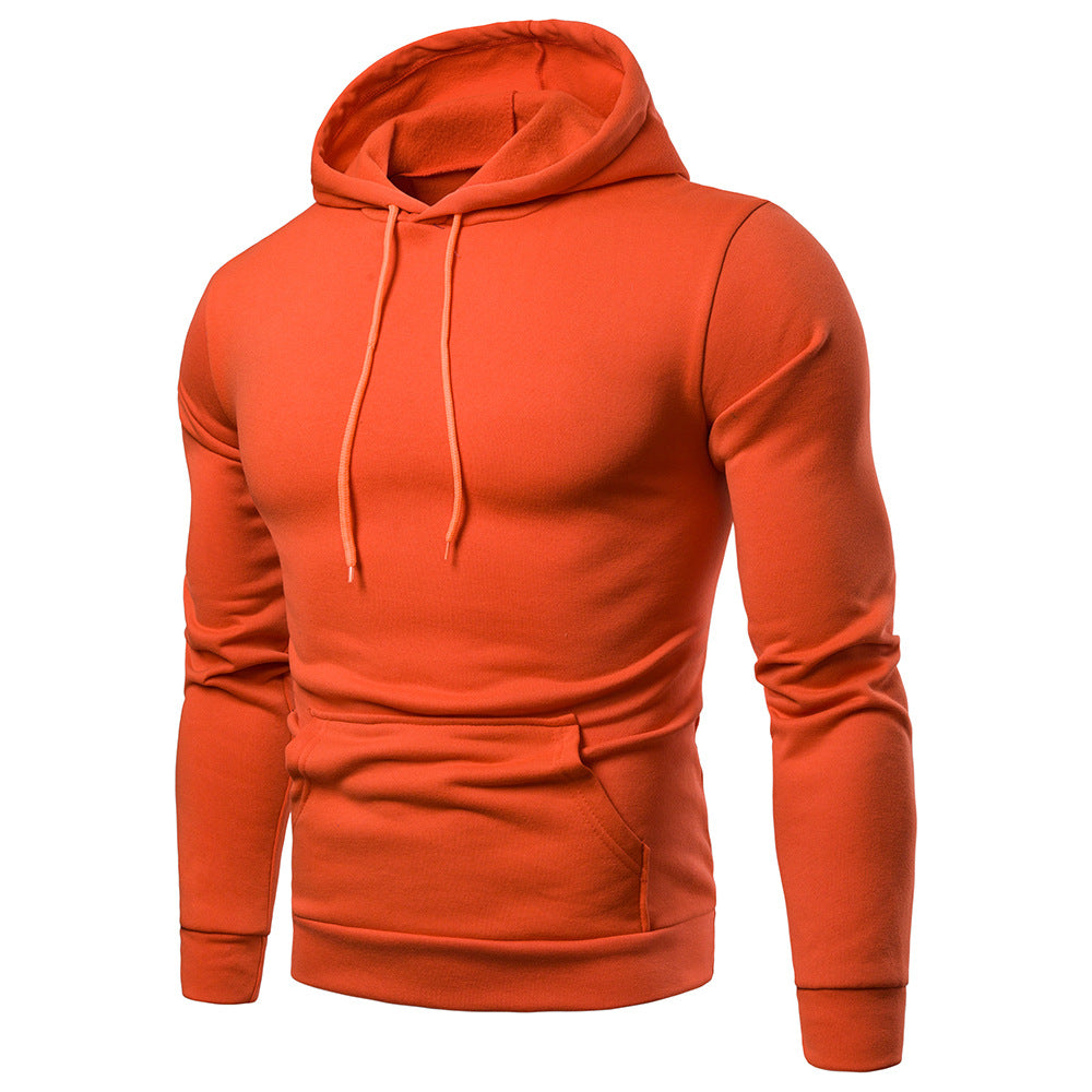 Casual Fashion Plus Size Solid Color Hooded Sweater