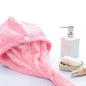 Cartoon Absorbent Thick Coral Fleece Dry Hair Towel