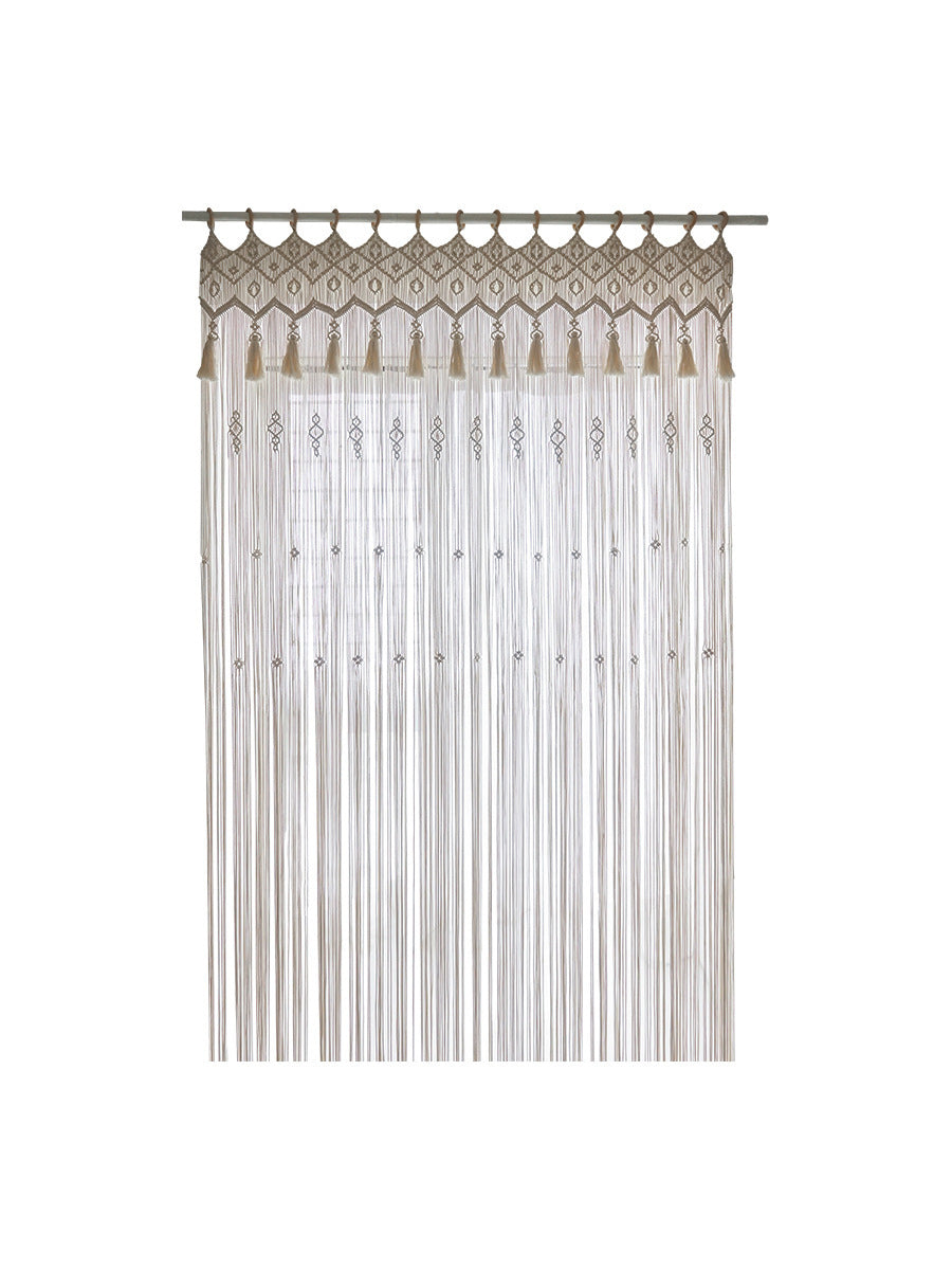 Hand-Woven Cotton Curtain Tapestry, 85 x 200 cm