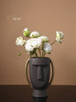 Ceramic Vase Decoration Living Room Flower Arrangement Art Face Decoration