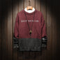 Loose Men's Plus Fat Plus Size Pullover Crew Neck Sweater
