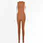 Autumn And Winter New Products Fashionable European And American Style Women Sexy Skinny Sleeveless Jumpsuit